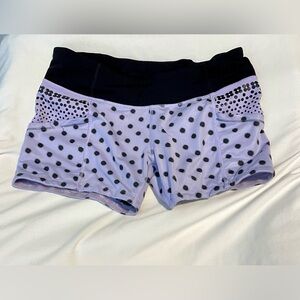 *EUC* LULULEMON Align™ High-Rise Shorts - Women’s Size 8 - Purple/Black Polkadot